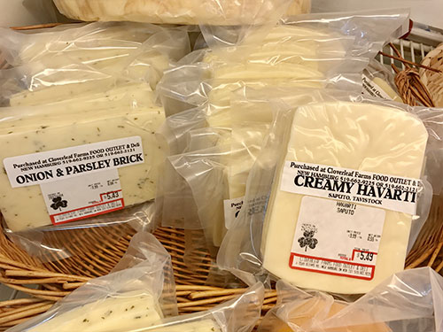A wide variety of fresh cut cheese
